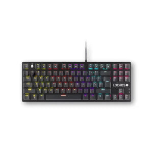 Tastierë Gaming Spartan Gear Lochos 2 – TKL 87-Çelësa, Kabllo, Ngjyrë E Zezë