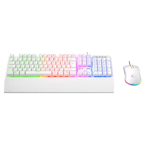 Kombo Gaming Rampage Fortuna V2, Tastierë dhe Maus, USB, RGB, E Bardhë