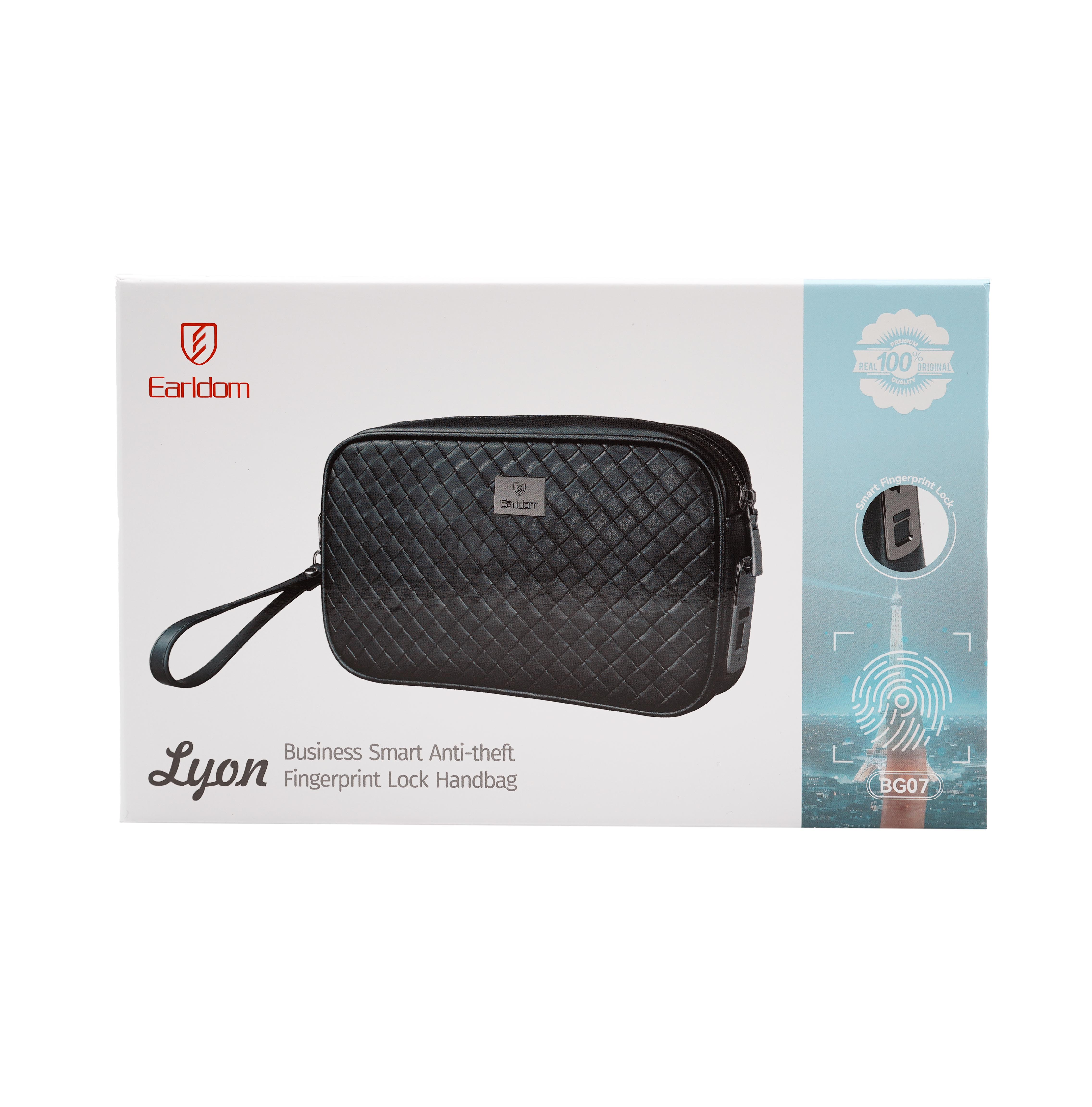 Çantë dore Earldom Lyon BG07, premium anti-theft, business luxury handbag