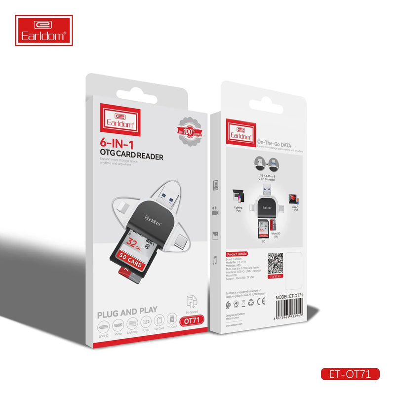Adapter transferues 5n1 OTG, Earldom OT71