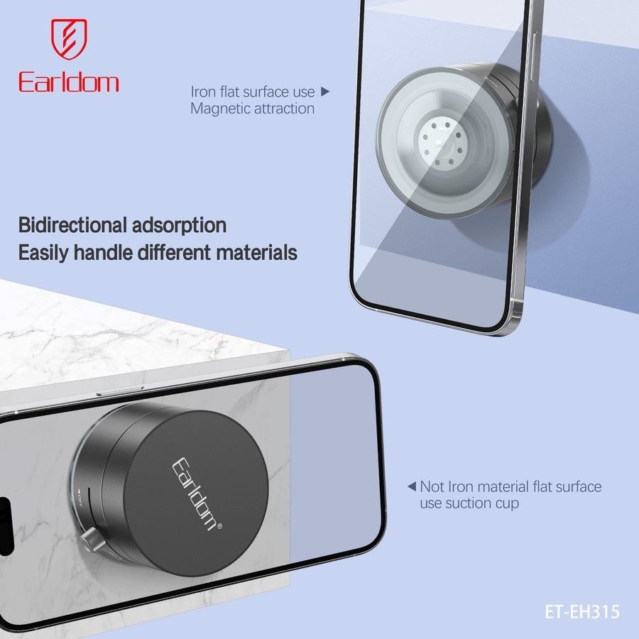 Mbajtës për celular Earldom EH315 – kapje vakumi, MagSafe