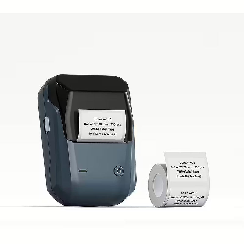 Mini printer termal NIIMBOT B1, me 1 roll gratis, i kaltër