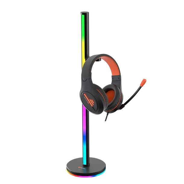 Stand Kufjesh Gaming Smart Meetion, me Dritë RGB, BK300