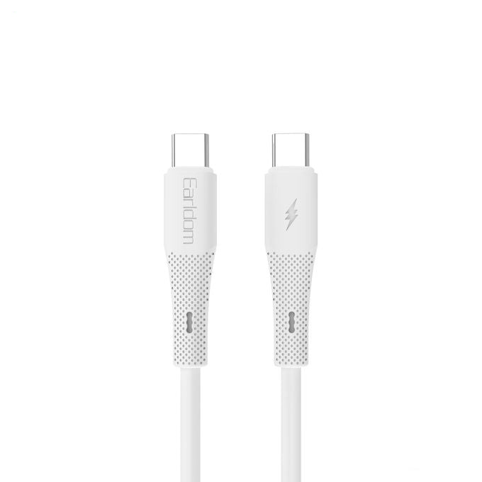 Kabllo Type-C në Type-C Earldom EC-185C-C, 60W, 1m, Data Cable