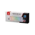 Tastierë Gaming Mekanike Spartan Gear Pegasus 2 RGB Wireless – e bardhë/gri