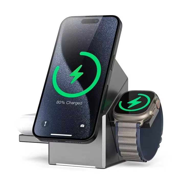 3ne1 Mbajtese Dhe Mbushes per Telefon Magnetike Q2