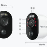 Kamerë me bateri Reolink Argus Series B350, 4K UHD, Dual Band Wi-Fi,