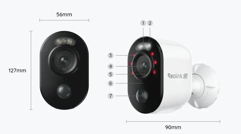 Kamerë me bateri Reolink Argus Series B350, 4K UHD, Dual Band Wi-Fi,