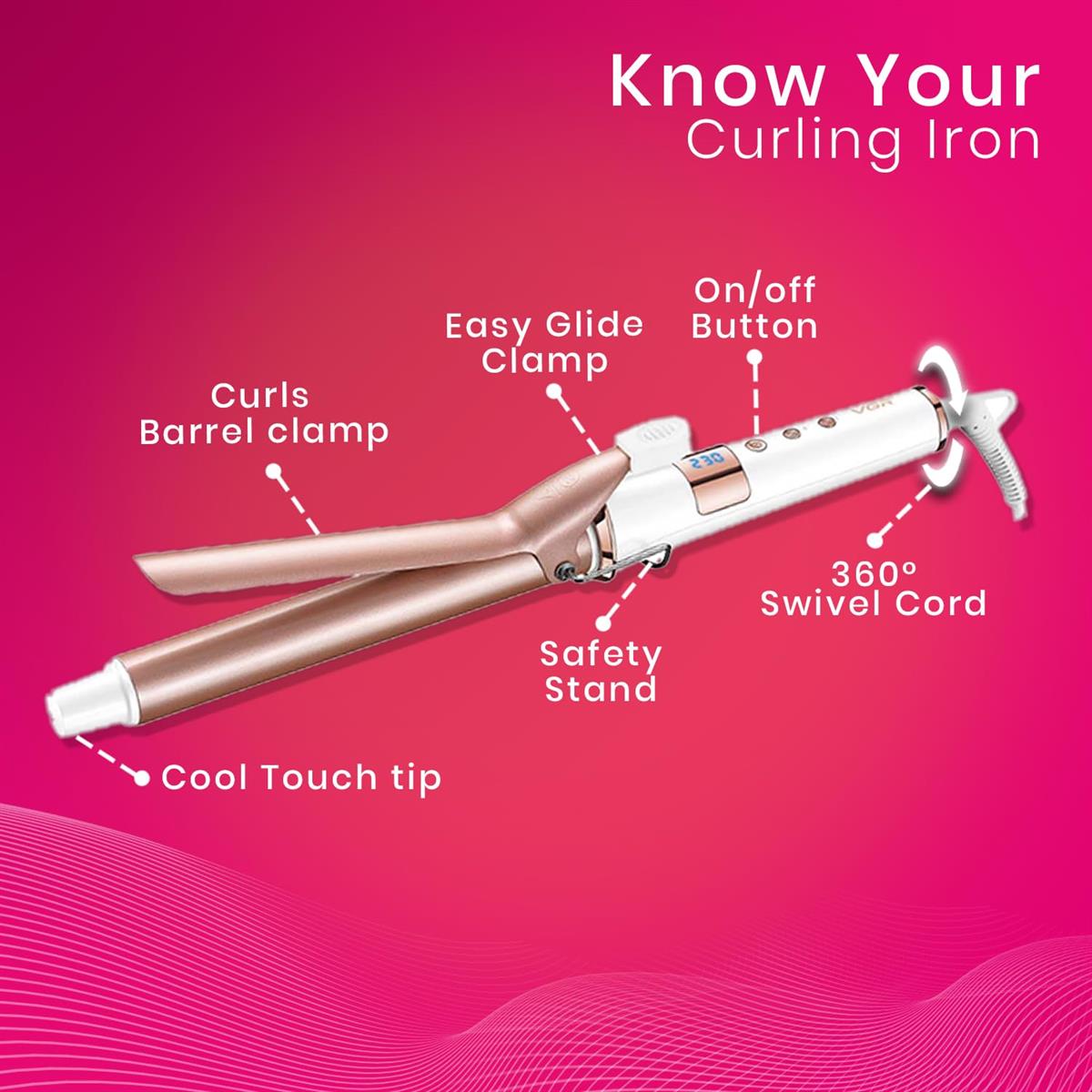 VGR GlamCurl Pro V- 578 for Women (White)