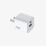 Karikues Hiksemi HS-HUB-GaN33 –  GaN 33 W (1 × USB-C + 1 × USB-A, Prizë Amerikane)