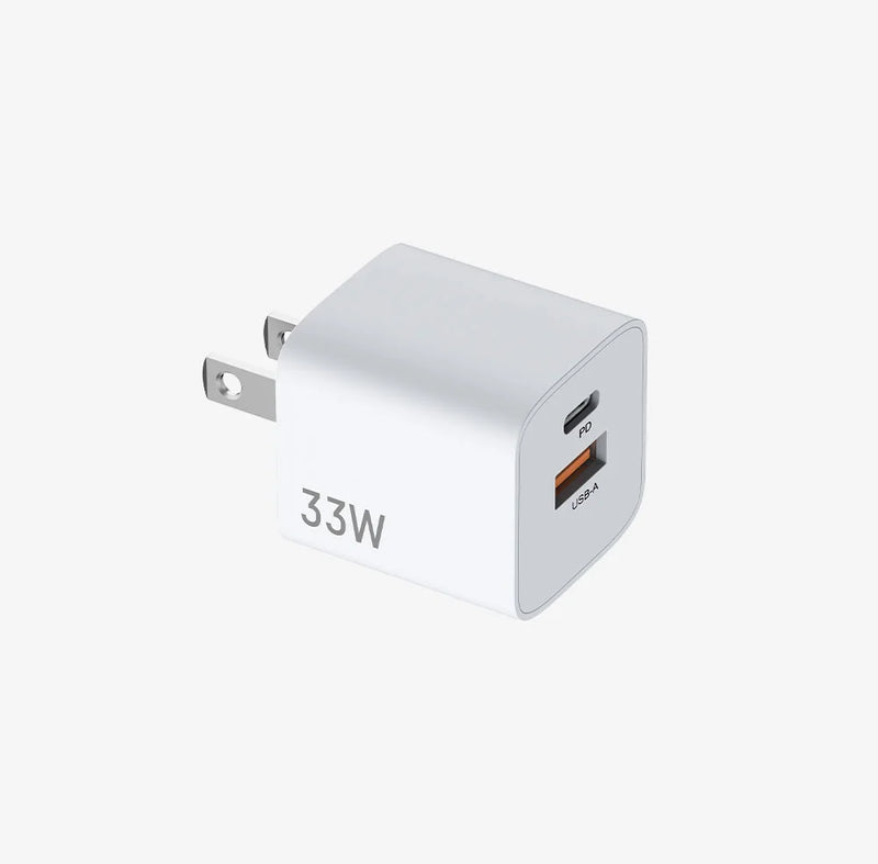 Karikues Hiksemi HS-HUB-GaN33 –  GaN 33 W (1 × USB-C + 1 × USB-A, Prizë Amerikane)