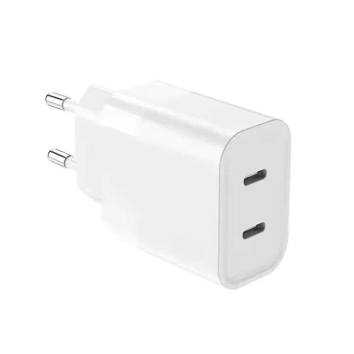 Adapter muri Iconn CH621, 50W, GaN, Dual Type-C, me kabllo