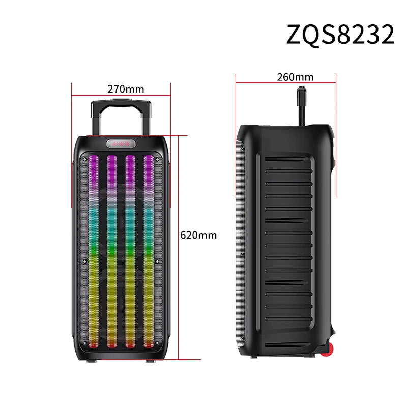Altoparlant portativ Sing-E ZQS8232, 60W , me mikrofon