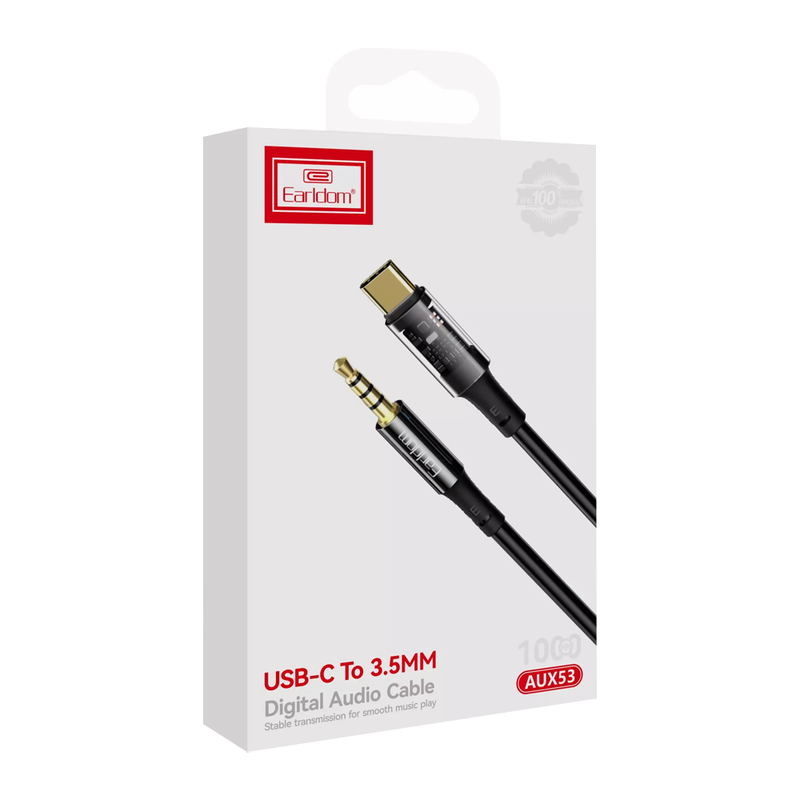 Kabllo AUX në Type-C Earldom AUX53, 1m