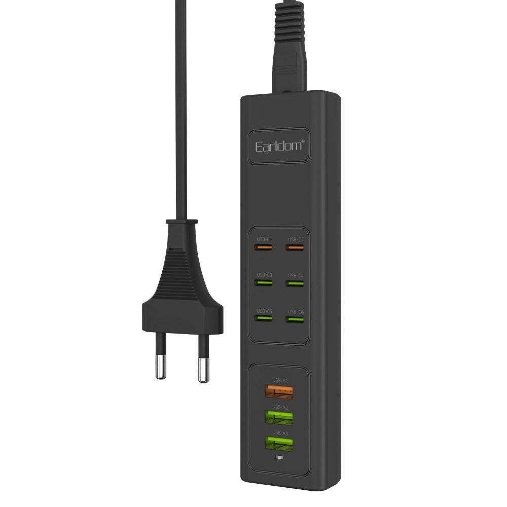 Kabllo Vazhduese Earldom SC24, 3x USB-A - 6x USB-C, 55W