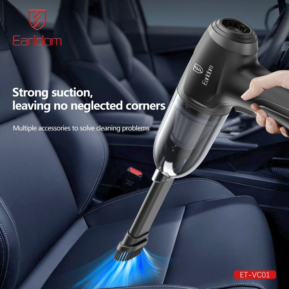 Fshesë portative për veturë Earldom VC01, 6000Pa, 3600mAh, type-C