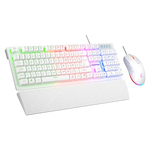 Kombo Gaming Rampage Fortuna V2, Tastierë dhe Maus, USB, RGB, E Bardhë