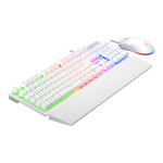 Kombo Gaming Rampage Fortuna V2, Tastierë dhe Maus, USB, RGB, E Bardhë