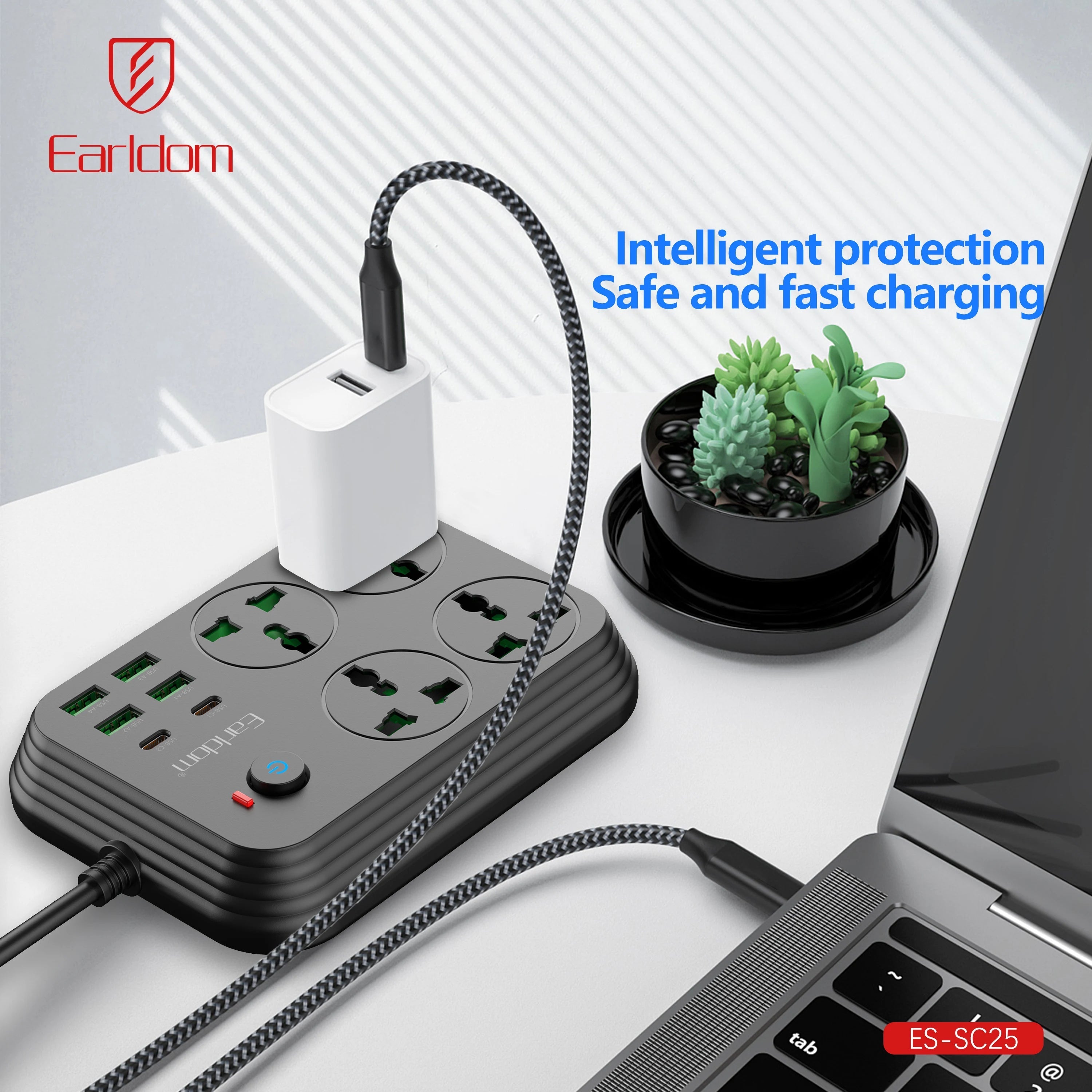 Kabllo vazhduese Earldom SC30, 3000W, 2m