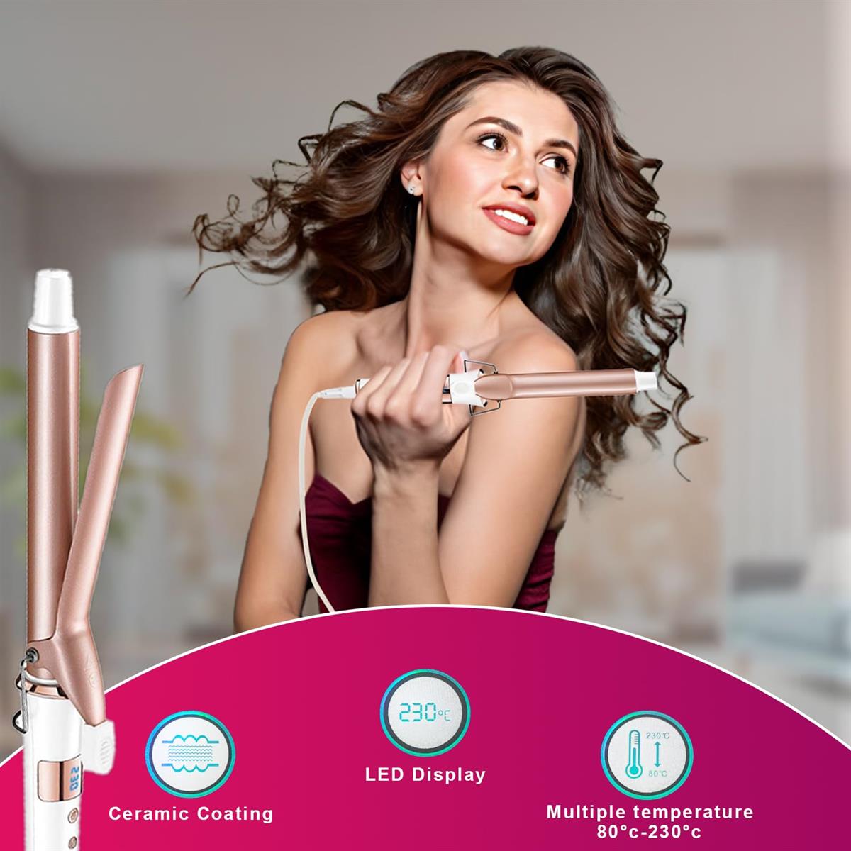 VGR GlamCurl Pro V- 578 for Women (White)