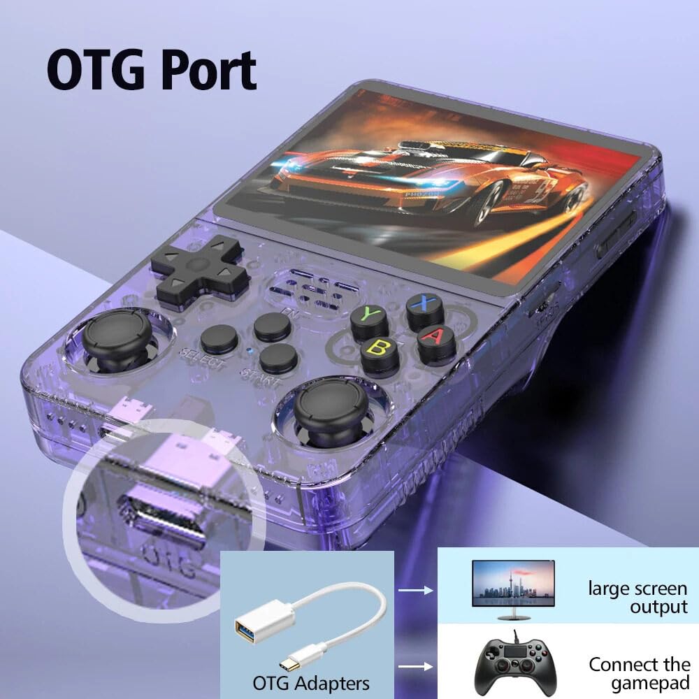 Konzolë portative R36S, 64GB, me 15.000 lojëra retro, 21 emulatorë : PS1,Game Boy,PSP...