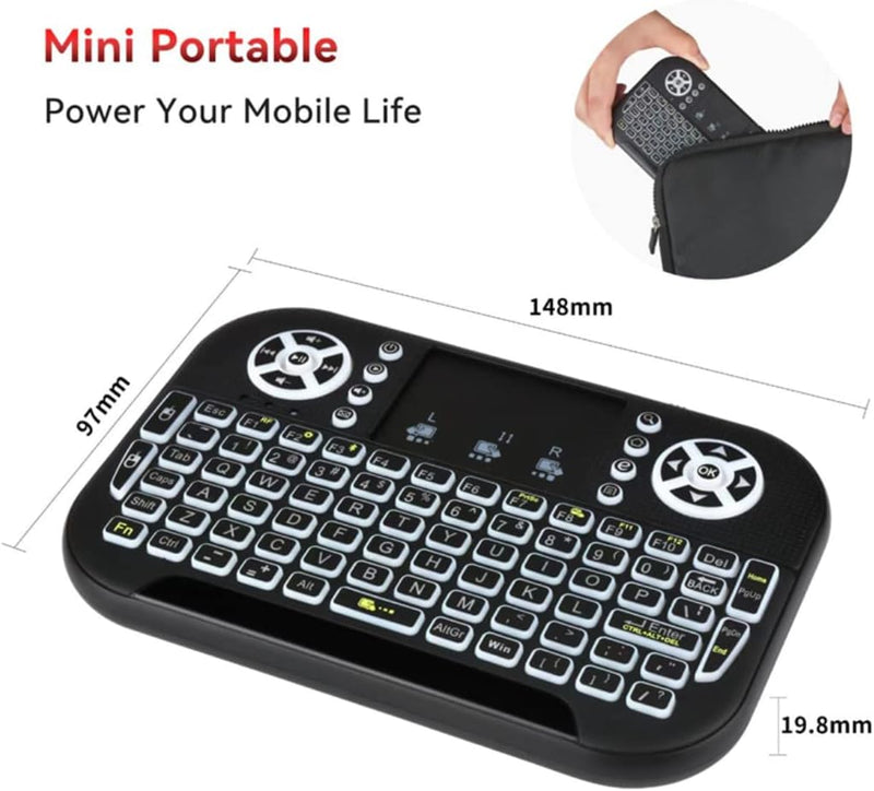 Air Mini Tastier Bluetooth + Wifi 2, 4GHz RGB