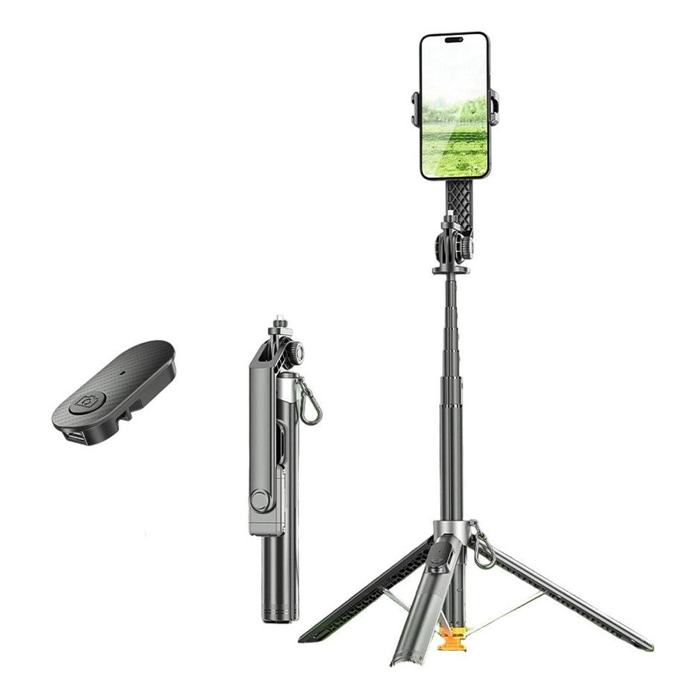 Tripod P61 me hapje automatike, 2m, 360°, me telekomandë Bluetooth