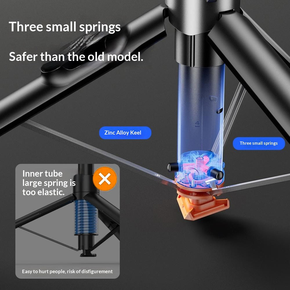 Tripod P61 me hapje automatike, 2m, 360°, me telekomandë Bluetooth