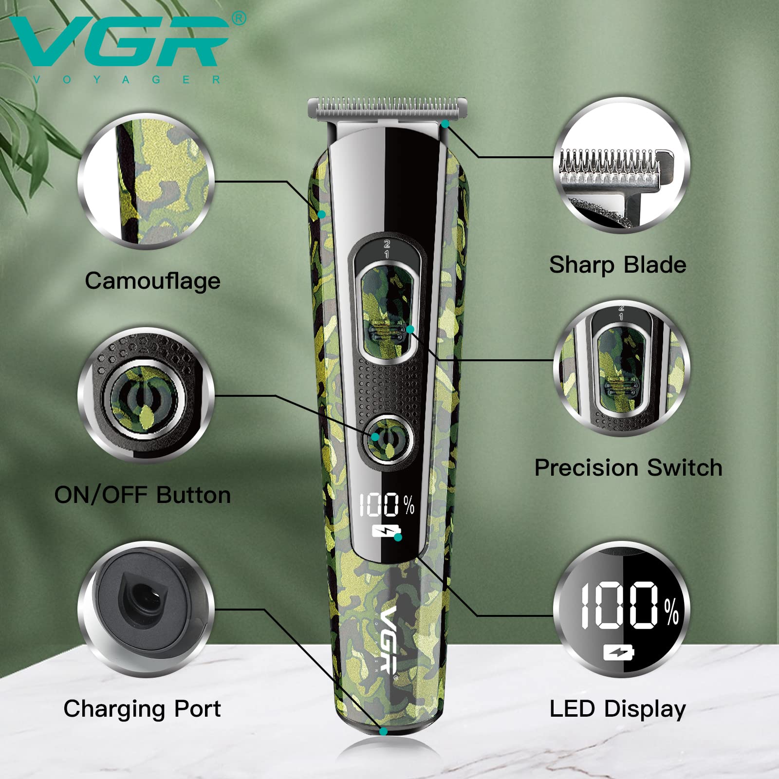 Makinë Rroje Set 5 në 1 VGR V-102 Comouflage