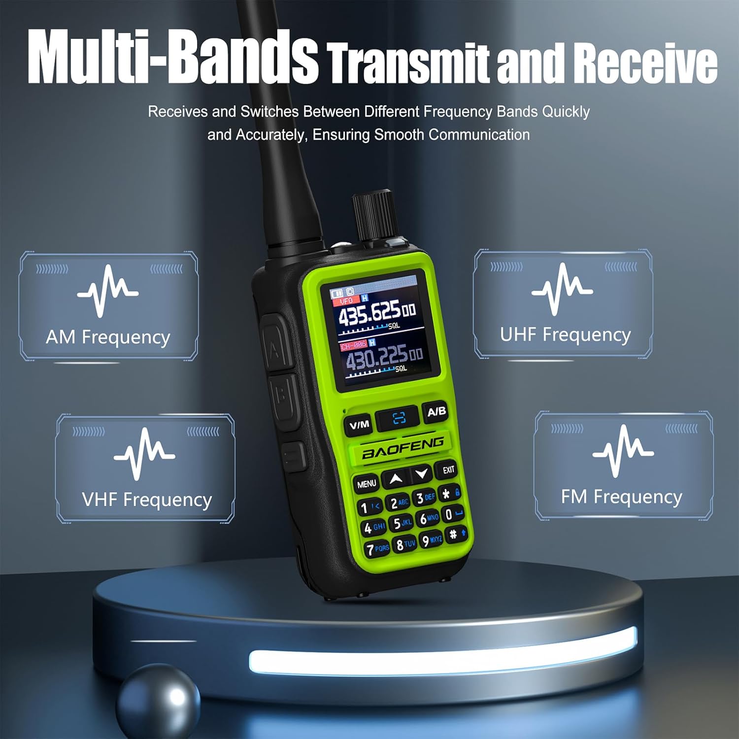Radiolidhje Baofeng UV-5R Mini, set 2 copë, të gjelbërta