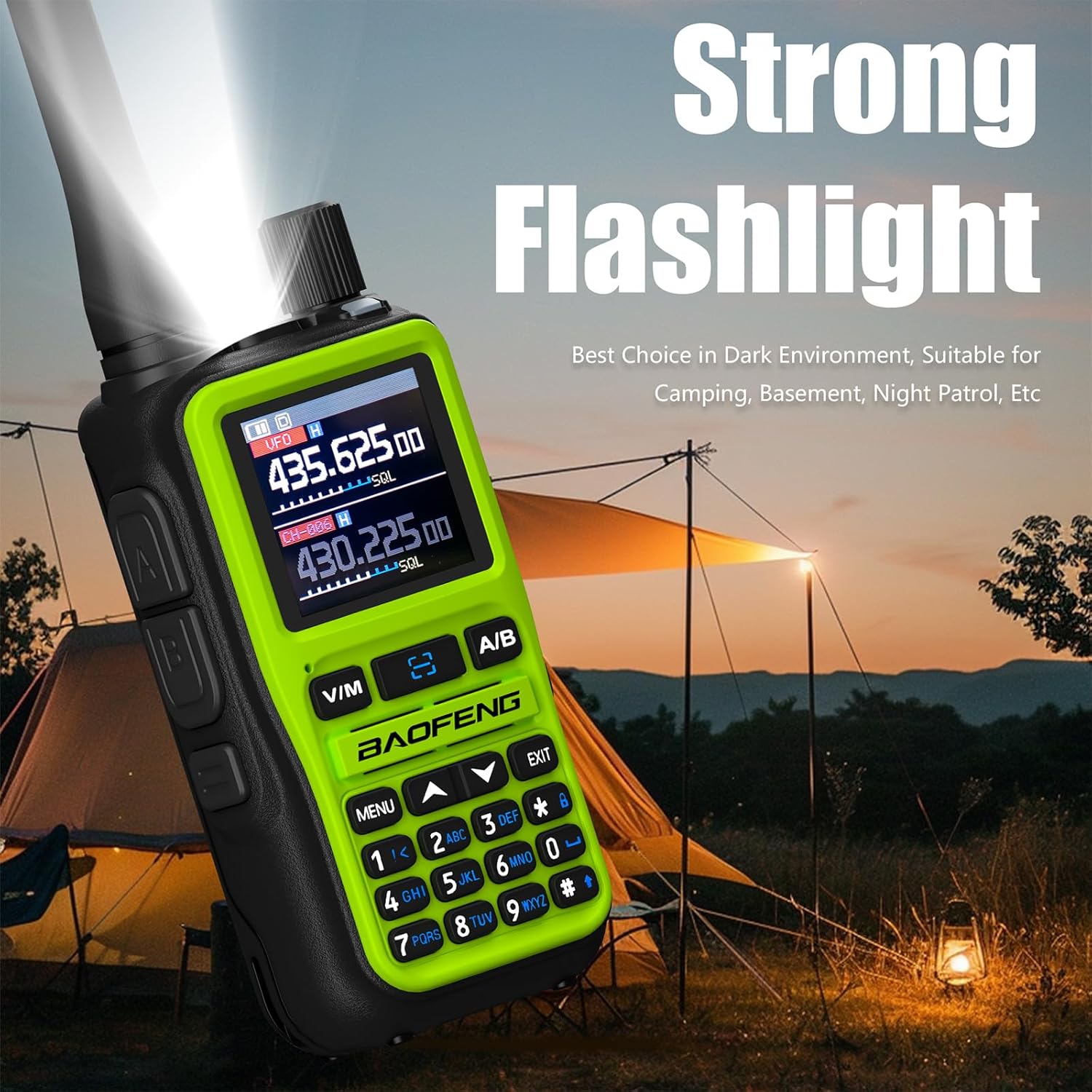 Radiolidhje Baofeng UV-5R Mini, set 2 copë, të gjelbërta