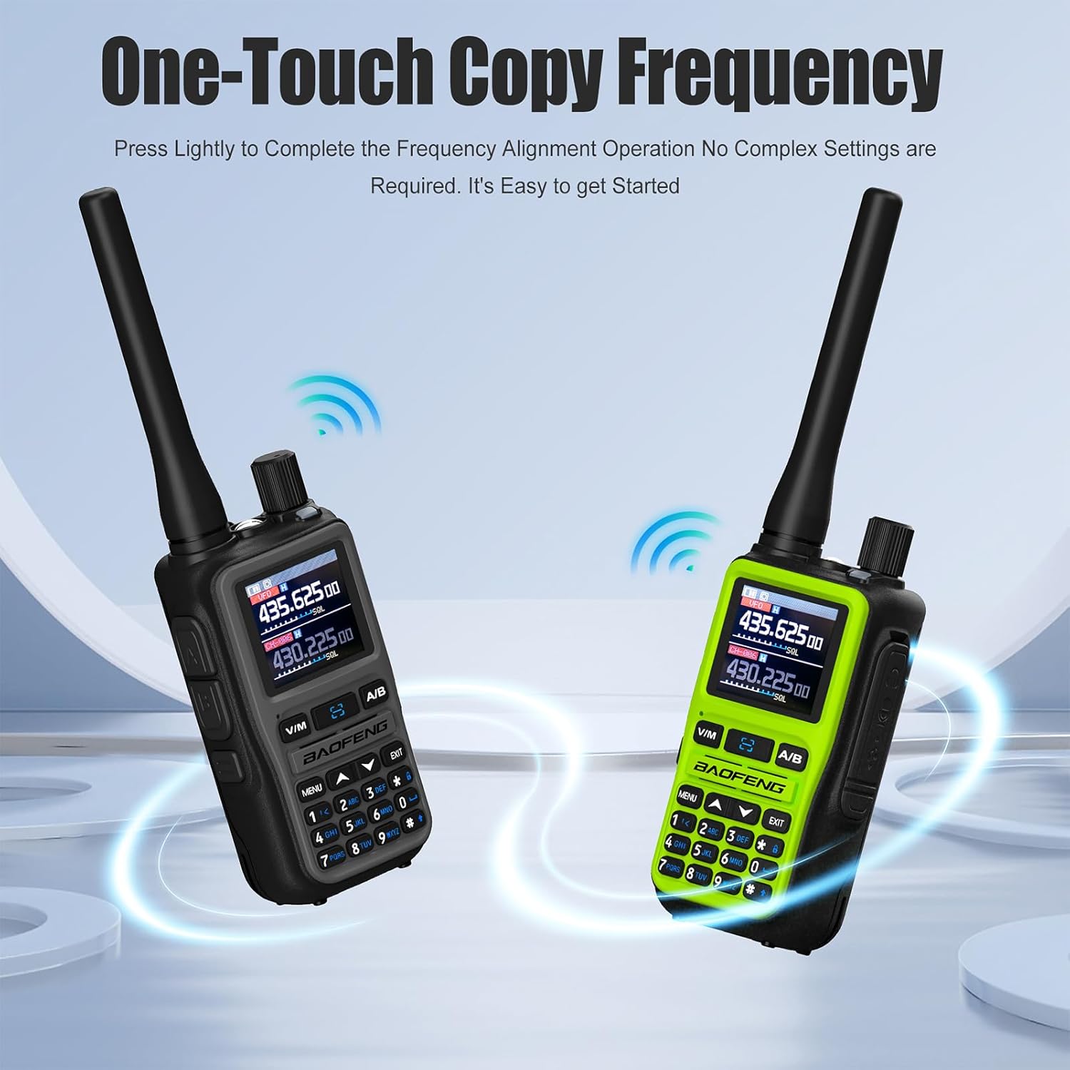 Radiolidhje Baofeng UV-5R Mini, set 2 copë, të gjelbërta