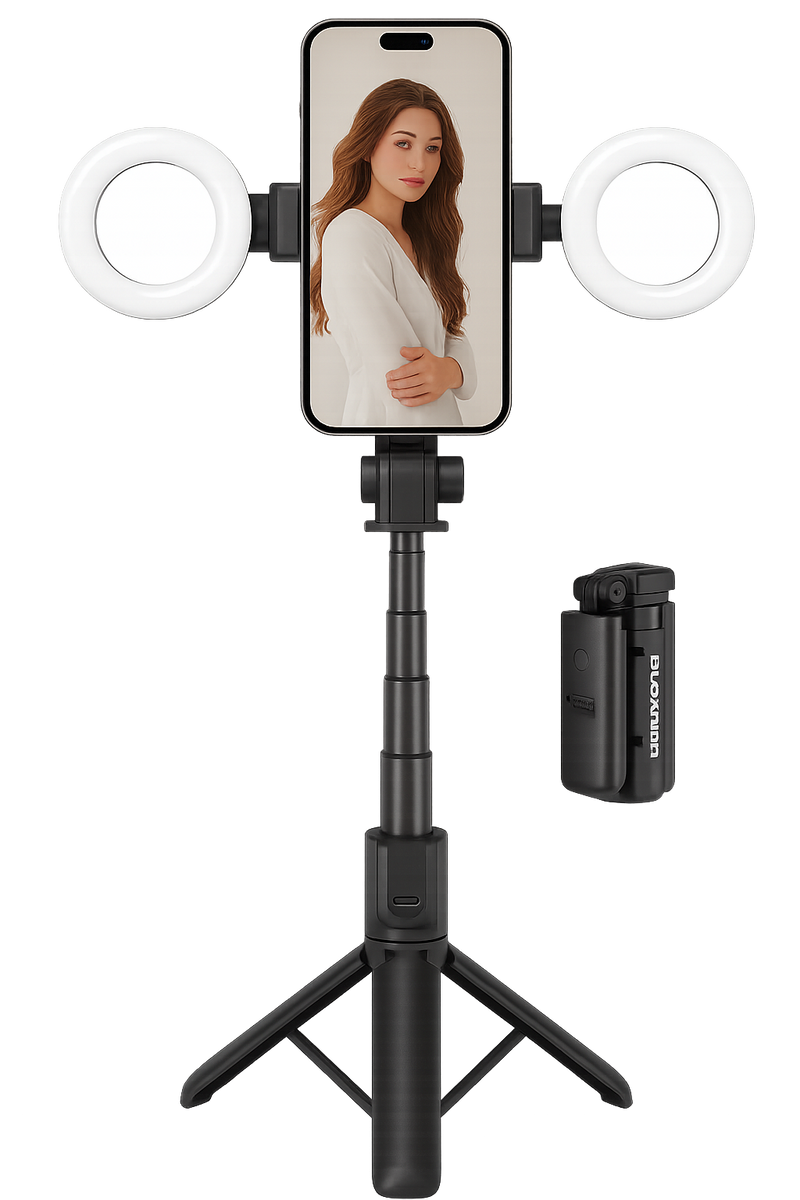 Mini tripod 3n1 me dritë Plokama Live-M5 Pro