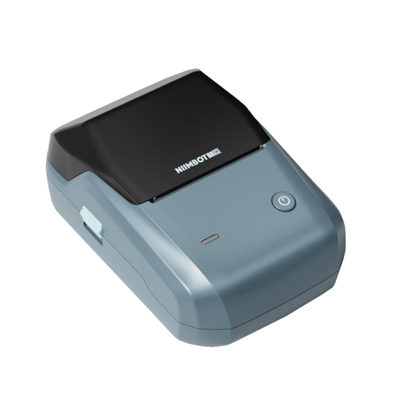 Mini printer termal NIIMBOT B1, me 1 roll gratis, i kaltër