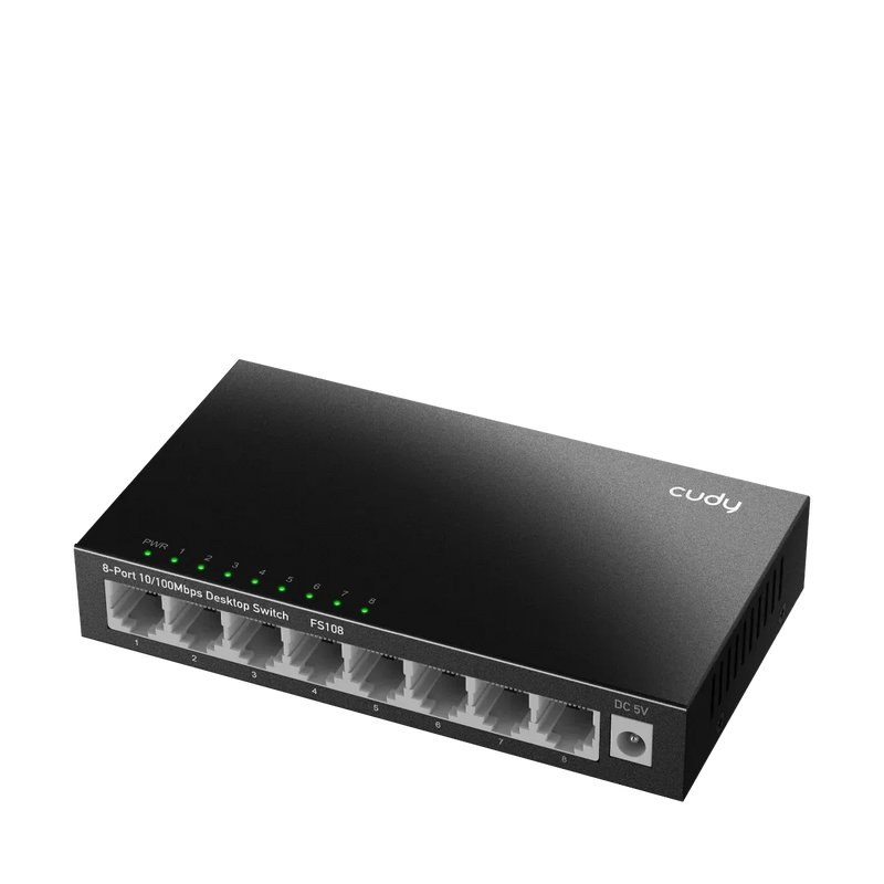 Cudy FS108 Desktop Switch, 8-Port, Metal