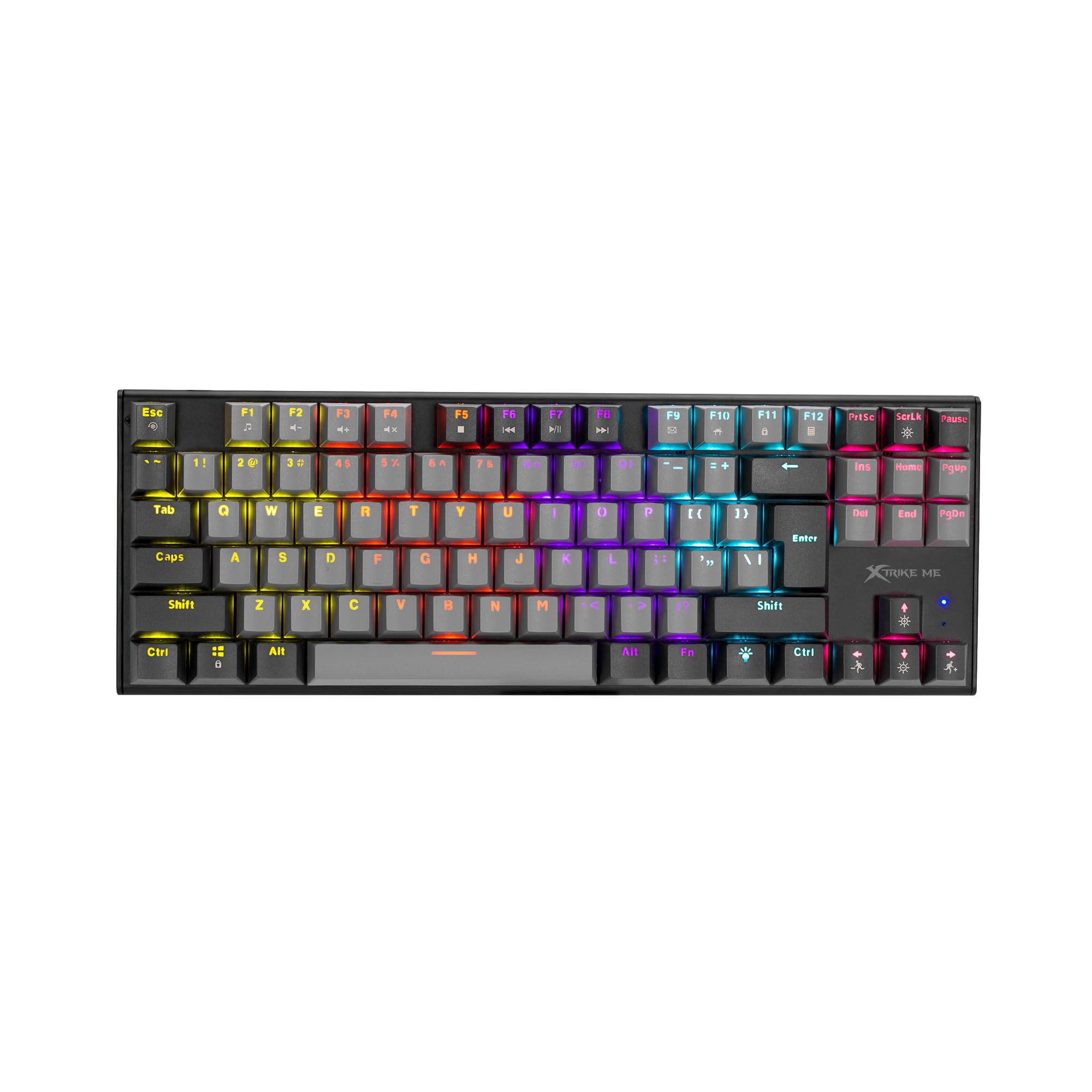 XTRIKE ME GK- 989 Gaming Wired Keyboard TKL Black