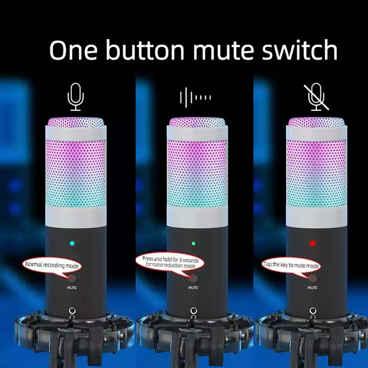 Gaming Microphone RGB Condenser