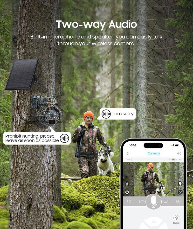 Kamere Solare Gjuetie 4G 6. 0MP Zoom Optical 12X
