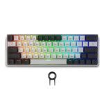 Tastierë Gaming Mekanike Spartan Gear Pegasus 2 RGB Wireless – e bardhë/gri