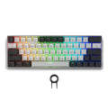 Tastierë Gaming Mekanike Spartan Gear Pegasus 2 RGB Wireless – e bardhë/gri