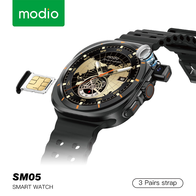 Orë intelegjente Modio SM05, SIM 4G, 1.69", Kamerë