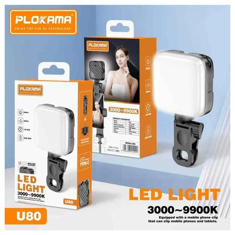 Dritë e vogel për celular Plokama U80 LED, Tricolor, 4.5W