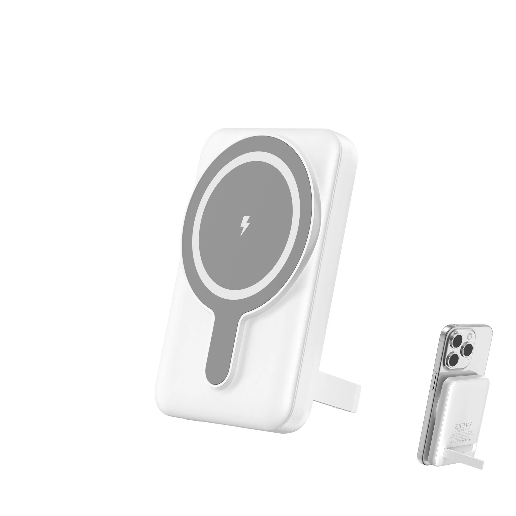 Powerbank magnetik Earldom PD40, 5000mAh, 15W wireless, 20W PD fast charge