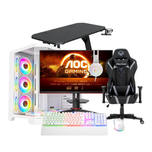 Stuhia StormBundle 3 – RTX 5060 8GB , Intel i7-12700KF, 16GB RAM, 1TB SSD, 850W, Monitor 27", Gaming Desk & Chair, RGB Accessories
