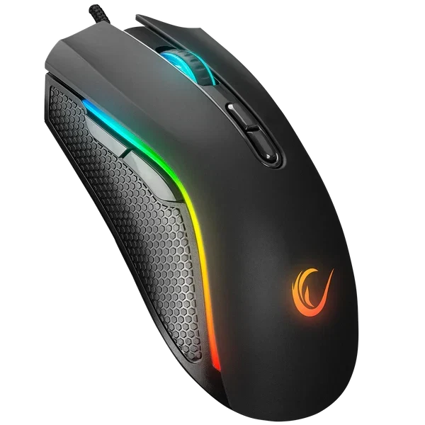 Maus Gaming  Rampage SMX‑R44 V2 –Makro, 12800 DPI, RGB LED, 80M Klick, Huano Switch – I Zi