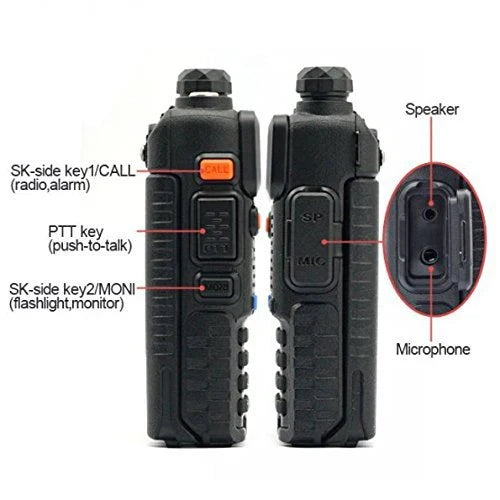 Radiolidhje Baofeng UV-5R, set 2 copë
