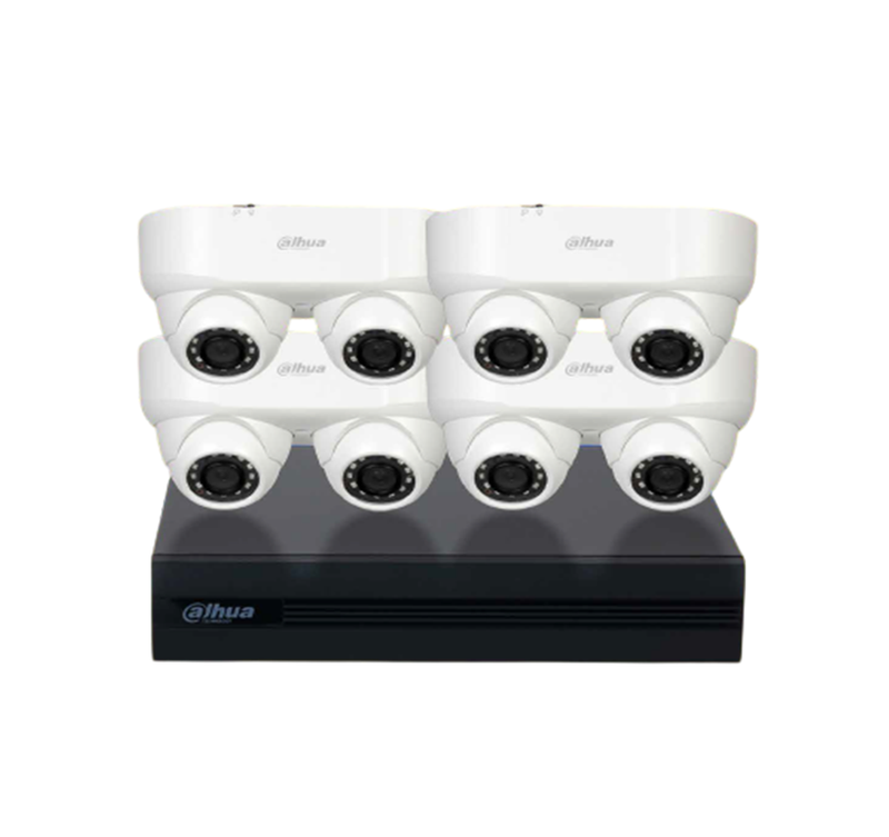 Kamere Sigurie Set DAHUA (8 COPE) 2. 1MP + XVR