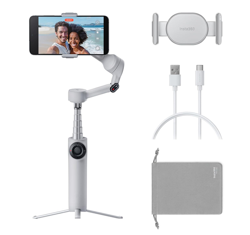 Insta360 Flow 2 Standard Bundle Stone Gray