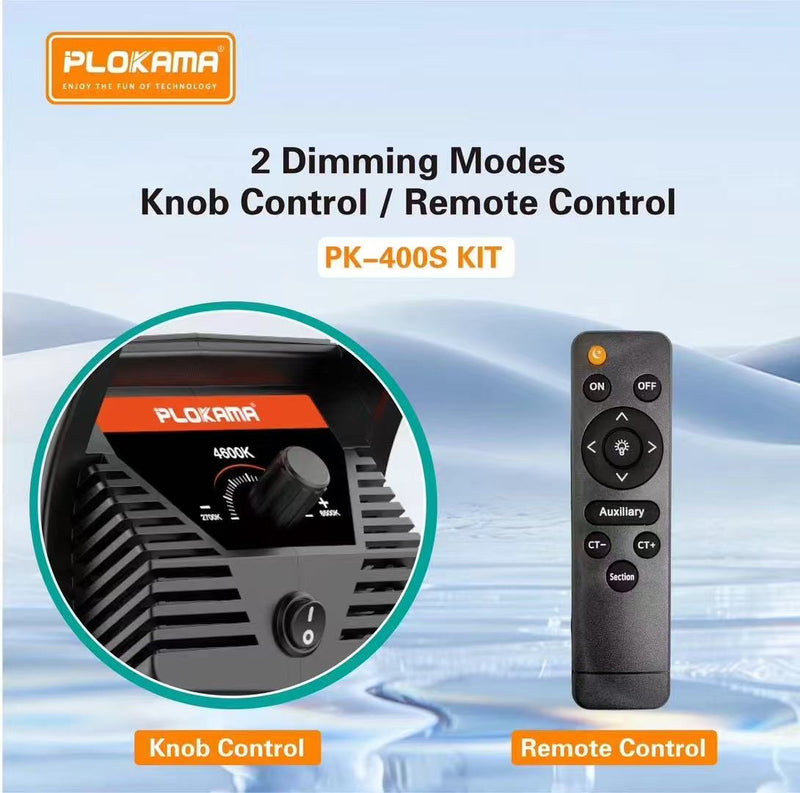 Dritë profesionale LED Plokama PK-400S, 100W, 2700K-6500K