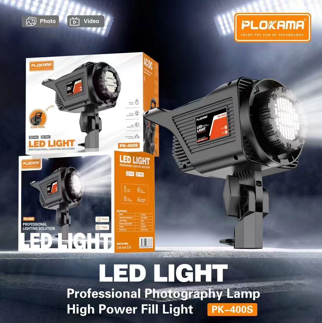 Dritë profesionale LED Plokama PK-400S, 100W, 2700K-6500K